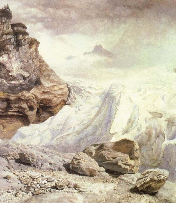 John Edward Brett The Glacier at Rossenlaui oil painting image